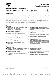 TFDU4100 datasheet pdf Vishay