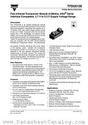 TFDU6108 datasheet pdf Vishay