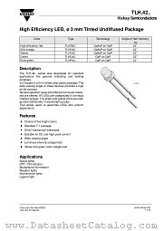 TLH.42.. datasheet pdf Vishay