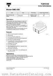 TLMV3100 datasheet pdf Vishay