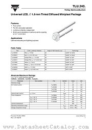 TLU.240. datasheet pdf Vishay