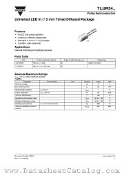 TLUR54.. datasheet pdf Vishay