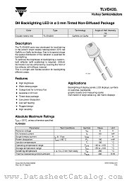 TLVD420. datasheet pdf Vishay