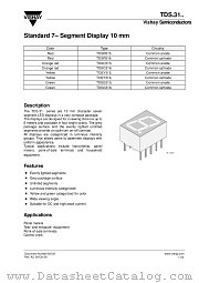 TDS.31.. datasheet pdf Vishay