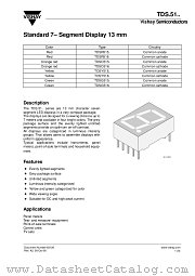 TDS.51.. datasheet pdf Vishay