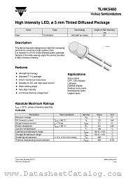 TLHK5400 datasheet pdf Vishay