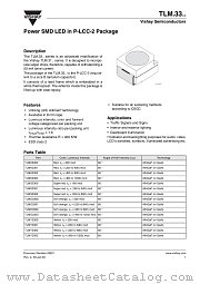 TLM.33.. datasheet pdf Vishay