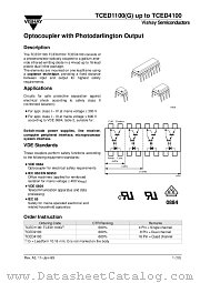 TCED1100G datasheet pdf Vishay