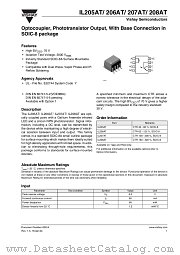 IL208AT datasheet pdf Vishay