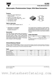 IL352 datasheet pdf Vishay