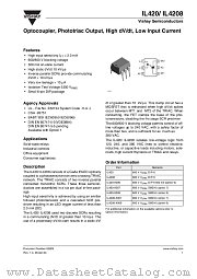 IL420 datasheet pdf Vishay