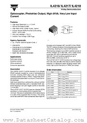 IL4218 datasheet pdf Vishay