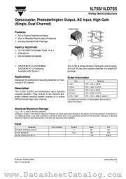 IL755 datasheet pdf Vishay