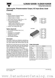 ILQ620GB datasheet pdf Vishay