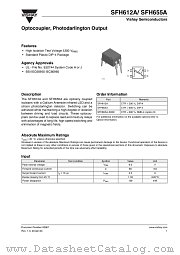 SFH655A datasheet pdf Vishay