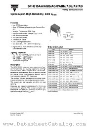 SFH615AB datasheet pdf Vishay