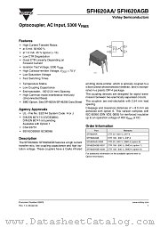 SFH620AGB datasheet pdf Vishay