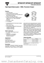 SFH6316T datasheet pdf Vishay