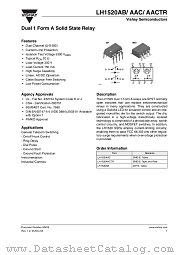 LH1520AACTR datasheet pdf Vishay