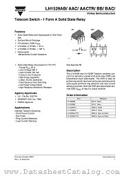 LH1529BAC datasheet pdf Vishay