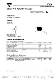 BF970 datasheet pdf Vishay