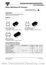 BFP280TW datasheet pdf Vishay