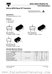 BFS17R datasheet pdf Vishay