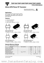 TSDF1205 datasheet pdf Vishay