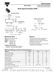 BCX70 SERIES datasheet pdf Vishay