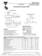 BCW61 SERIES datasheet pdf Vishay