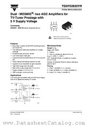 TSDF02830YR datasheet pdf Vishay