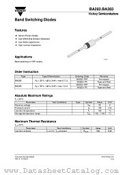 BA283 datasheet pdf Vishay