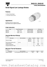 BAQ134 datasheet pdf Vishay