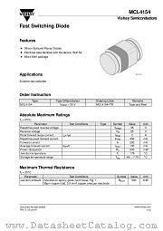 MCL4154 datasheet pdf Vishay