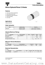 TZMC... datasheet pdf Vishay