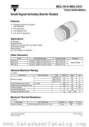 MCL101C datasheet pdf Vishay