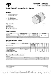 MCL103A datasheet pdf Vishay