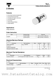 TLZ... datasheet pdf Vishay