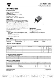 BAR65V-02V datasheet pdf Vishay