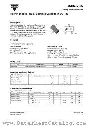 BAR63V-05 datasheet pdf Vishay