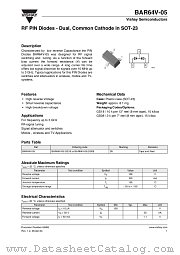 BAR64V-05 datasheet pdf Vishay