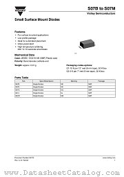 S07J datasheet pdf Vishay