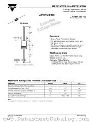 BZY97 SERIES datasheet pdf Vishay