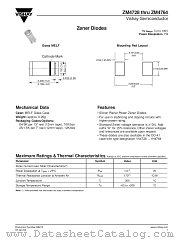 ZM4728 TO ZM4764A datasheet pdf Vishay