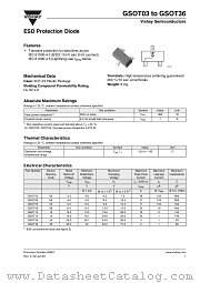 GSOT05 datasheet pdf Vishay