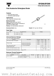 BY268 datasheet pdf Vishay