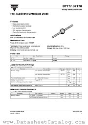 BYT77 datasheet pdf Vishay