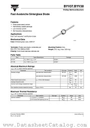 BYV38 datasheet pdf Vishay