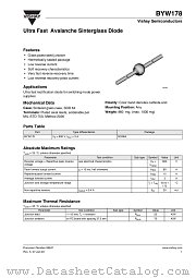 BYW178 datasheet pdf Vishay