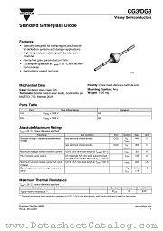 CG3 datasheet pdf Vishay